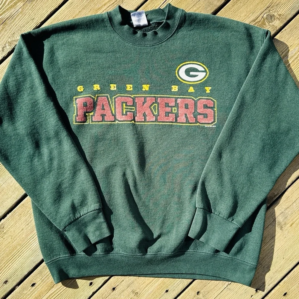 Vintage 90s Green Bay Packers NFL Crewneck Sweatshirt XL Made USA